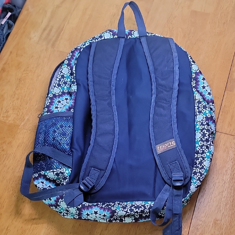Blue Patterned Backpack - Picture 2 of 11
